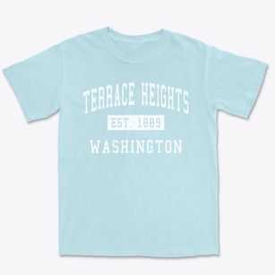 Terrace Heights Washington Classic Established Premium Heavyweight T-shirt