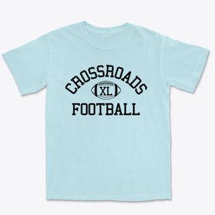 Crossroads Christian School Classic Football Premium Heavyweight T-shirt