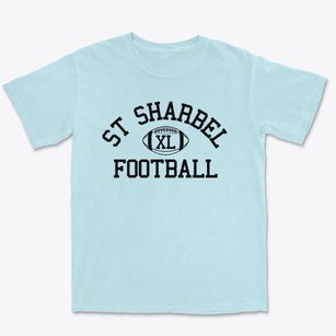 St Sharbel Parish Classic Football Premium Heavyweight T-shirt