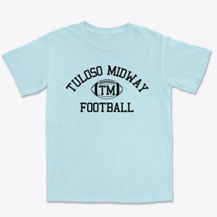 Tuloso Midway Intermediate School Classic Football Premium Heavyweight T-shirt
