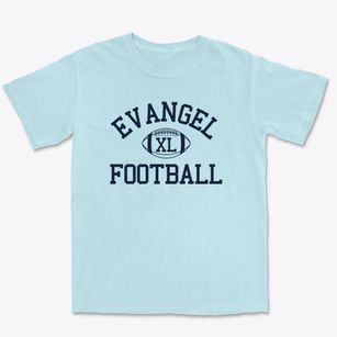 Evangel Christian School Classic Football Premium Heavyweight T-shirt