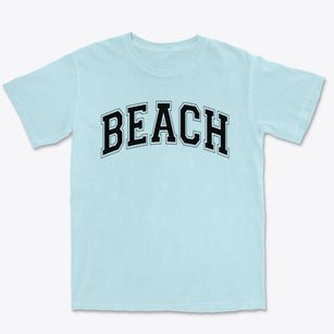 Beach Elementary School Varsity Arch Premium Heavyweight T-shirt