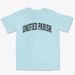 Unified Parish Catholic School Varsity Arch Premium Heavyweight T-shirt