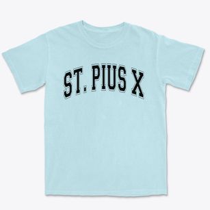 Saint Pius X School Varsity Arch Premium Heavyweight T-shirt
