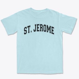 Saint Jerome School Varsity Arch Premium Heavyweight T-shirt