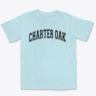 Charter Oak School Varsity Arch Premium Heavyweight T-shirt