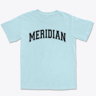 Meridian Elementary School Varsity Arch Premium Heavyweight T-shirt