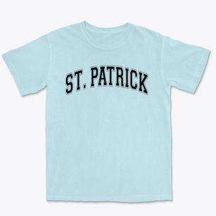 Saint Patrick School Varsity Arch Premium Heavyweight T-shirt