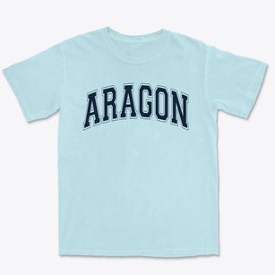 Aragon Middle School Varsity Arch Premium Heavyweight T-shirt