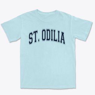 Saint Odilia Elementary School Varsity Arch Premium Heavyweight T-shirt