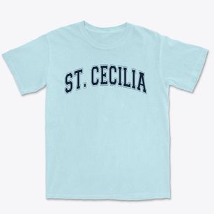 Saint Cecilia School Varsity Arch Premium Heavyweight T-shirt