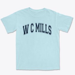 W C Mills Elementary School Varsity Arch Premium Heavyweight T-shirt