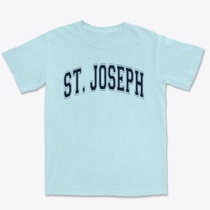 St Joseph Parish Varsity Arch Premium Heavyweight T-shirt