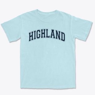 Highland Junior High School Varsity Arch Premium Heavyweight T-shirt