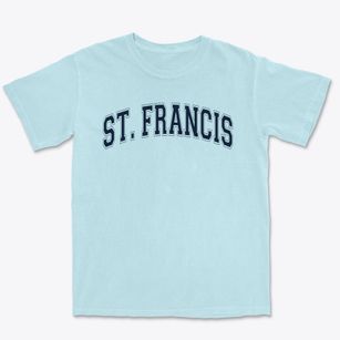 Saint Francis Of Assisi School Varsity Arch Premium Heavyweight T-shirt
