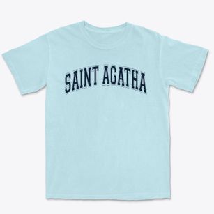 Saint Agatha Catholic School Varsity Arch Premium Heavyweight T-shirt