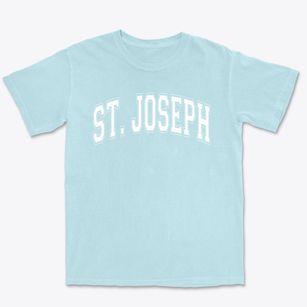 St Joseph Parish Varsity Arch Premium Heavyweight T-shirt