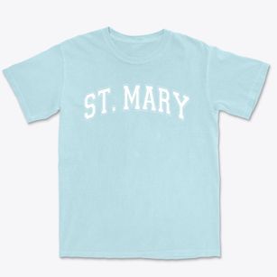 St Mary Parish Varsity Arch Premium Heavyweight T-shirt
