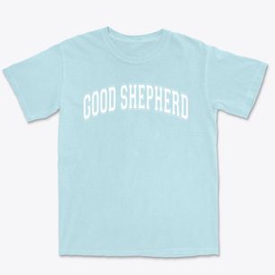 Good Shepherd Lutheran School Varsity Arch Premium Heavyweight T-shirt