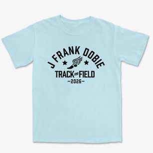 J Frank Dobie Junior High School Track and Field Premium Heavyweight T-shirt