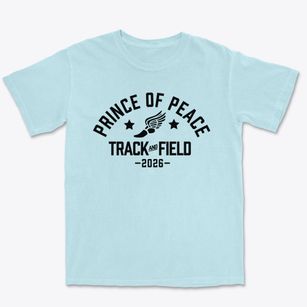 Prince Of Peace Catholic School Track and Field Premium Heavyweight T-shirt