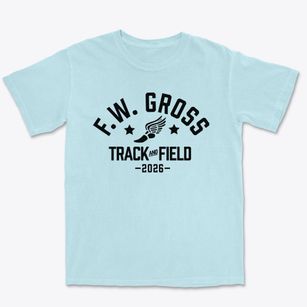 F.w. Gross High School Track and Field Premium Heavyweight T-shirt