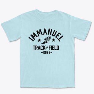 Immanuel Lutheran School Track and Field Premium Heavyweight T-shirt