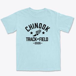 Chinook Middle School Track and Field Premium Heavyweight T-shirt