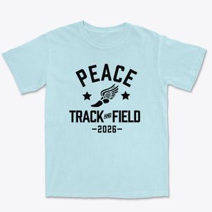 Peace Lutheran School Track and Field Premium Heavyweight T-shirt