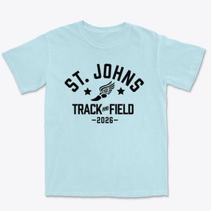 Saint Johns Lutheran School Track and Field Premium Heavyweight T-shirt