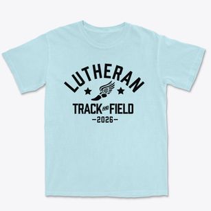 Lutheran High School Track and Field Premium Heavyweight T-shirt