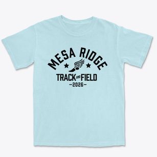Mesa Ridge High School Track and Field Premium Heavyweight T-shirt