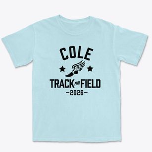 Cole Middle School Track and Field Premium Heavyweight T-shirt