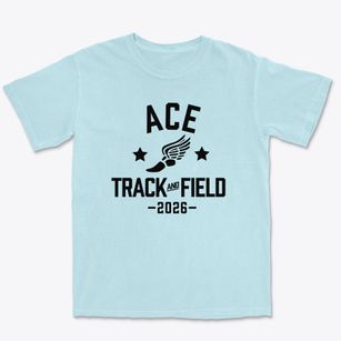 Academy For Community Education Track and Field Premium Heavyweight T-shirt