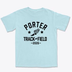 Porter Elementary School Track and Field Premium Heavyweight T-shirt