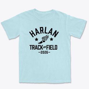 Harlan Community Academy Track and Field Premium Heavyweight T-shirt