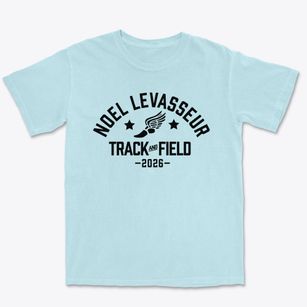 Noel Levasseur Elementary School Track and Field Premium Heavyweight T-shirt