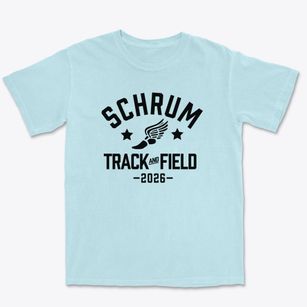 Schrum Memorial Middle School Track and Field Premium Heavyweight T-shirt
