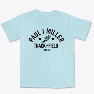 Paul I Miller Elementary School 114 Track and Field Premium Heavyweight T-shirt