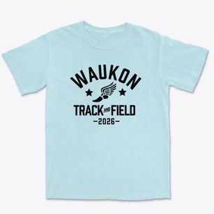 Waukon Junior High School Track and Field Premium Heavyweight T-shirt