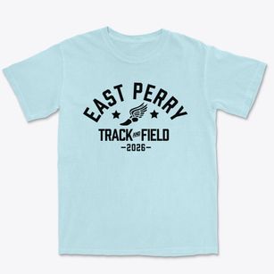 East Perry Elementary School Track and Field Premium Heavyweight T-shirt