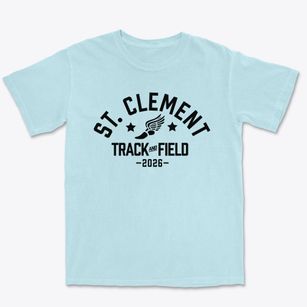 Saint Clement School Track and Field Premium Heavyweight T-shirt