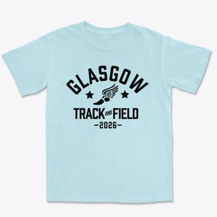 Glasgow Middle School Track and Field Premium Heavyweight T-shirt
