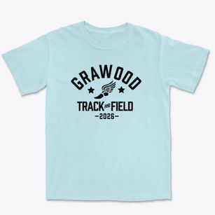 Grawood Christian School Track and Field Premium Heavyweight T-shirt