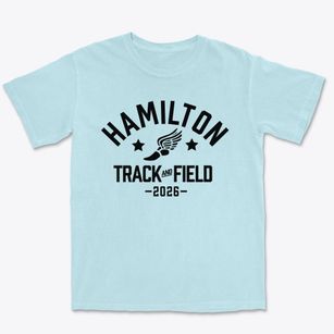Hamilton Middle School Track and Field Premium Heavyweight T-shirt