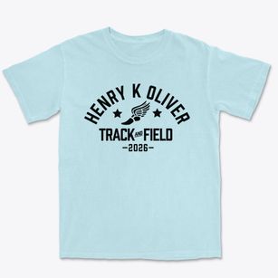 Henry K Oliver School Track and Field Premium Heavyweight T-shirt