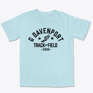 G Davenport Elementary School Track and Field Premium Heavyweight T-shirt
