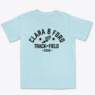 Clara B Ford School Track and Field Premium Heavyweight T-shirt