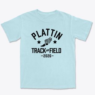 Plattin Primary School Track and Field Premium Heavyweight T-shirt