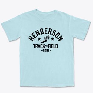Henderson International School Track and Field Premium Heavyweight T-shirt